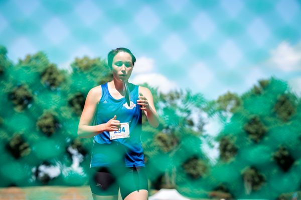 Nele Lauryn Stahl (Rukeli Trollmann e. V.) beim Diskuswurf am 02.07.2022 waehrend den NLV+BLV Leichtathletik-Landesmeisterschaften im Jahnstadion in Goettingen (Tag 1)